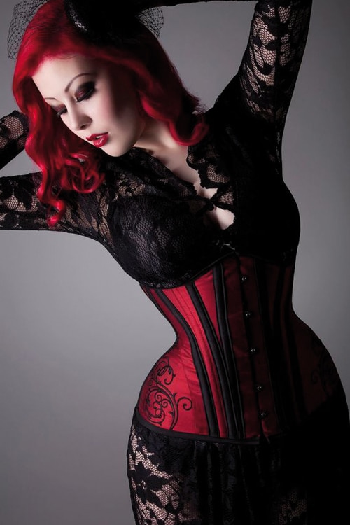 Underbust corset type burlesque